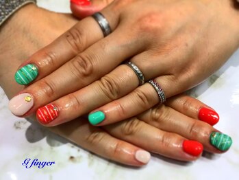 ジー フィンガー 千葉店(G)/ボーダーネイル