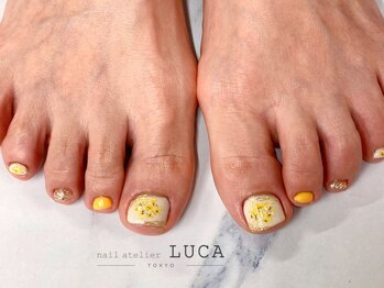ネイルアトリエルカ(nail atelier LUCA)/W-612 大人可愛いミモザフット