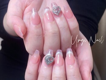 ウサギネイル 新大久保店(usagi nail)/マグネットフレンチ秋可愛い