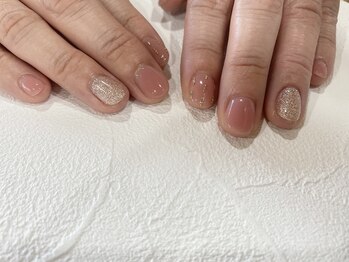 マハロネイル(Mahalo Nail)/艶ピンクネイル