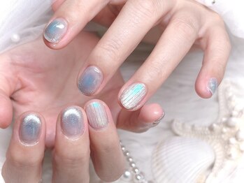 ショウネイル(show nail)/チークマグネット×バカラネイル