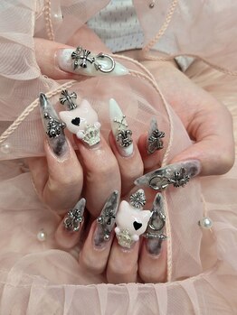 ベリッシモォセンスアーレ/白×黒モヤモヤ