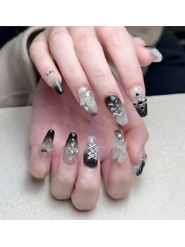 メオネイル(MEO NAIL)/チップ長出し持ち込みデザイン