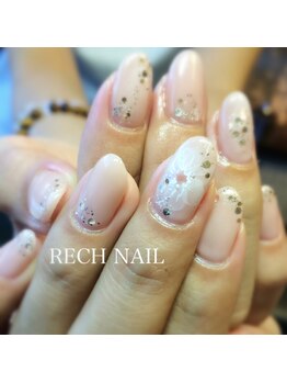 レッシュネイル サロンアンドスクール(RECH NAIL salon&school)/*ヌーディフラワー