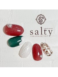 クリスマスネイル