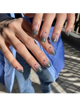 Mネイルアンドカフェ シェレステ/ラメグラデーション