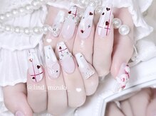 リンドネイル バイ モカ アンド ララ(Lind nail by moca and LaLa)/【mizuki】チェックネイル