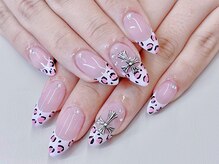 フォフォネイル 自由が丘(Fofo nail)/レオパードフレンチネイル