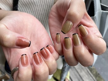 ネイルアルケー(Nail ARCHE)/秋色フレンチ