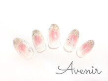 アヴィニール 表参道(Avenir)/キラキラチークネイル