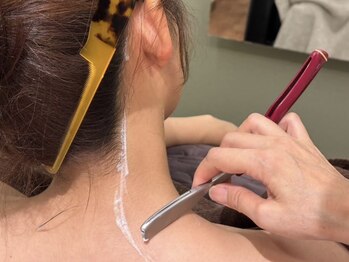 ヘアセレクトクリア【シェービング/エステ/ヘッドスパ】の写真/《初回限定》シェービング(襟足込)+顔マッサージ＋パック+美容液￥6000☆毛穴・美白・メイクのりもアップ♪