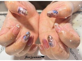 アンティーク秋桜nail