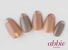 ネイルサロンアビー 北千住店(abbie)/先端ラメネイル￥8492