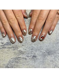 ミラーニュアンスネイル