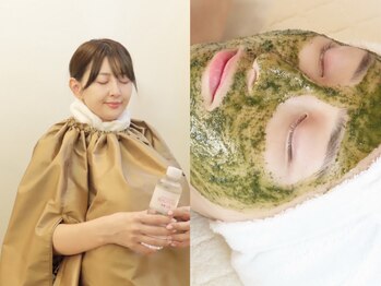 ミューズローズ 代々木上原(MuseRose)の写真/【ハーブピーリング＋よもぎ蒸し】で肌に潤い、ハリツヤを与える◇ダウンタイムなしで速攻水光肌へと導く♪