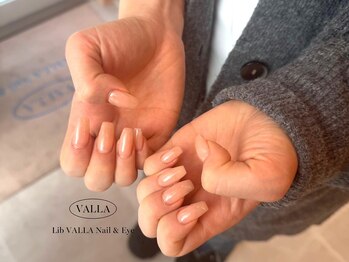 リブヴァラ(Lib Valla)/ワンカラー/ベージュネイル