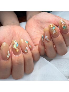 シェルネイル 大人ネイル 定額