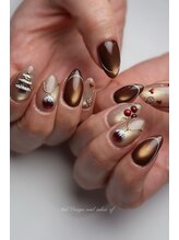 エフネイル(ef nail)/持ち込みクリスマスデザイン☆