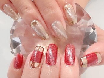 ギャラクシー×ミラーネイル♪