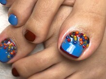 オーラリー ネイル アート メゾン(ORRERY nail art maison)/フット / カラフルビーズ