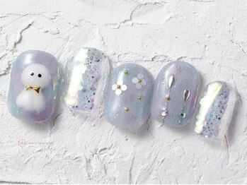 ネイルメゾン 池袋店(NAIL MAISON)/紫陽花てるてるミラー¥10550
