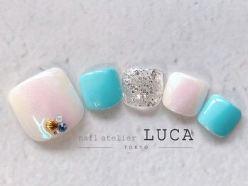 ネイルアトリエルカ(nail atelier LUCA)/W-609 シェラックオーロラネイル