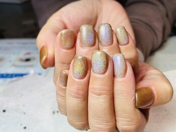 ヘアーアンドネイル ルシア(Hair&Nail Lucia)/ユニコーンマグネットネイル!