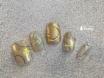 ネイルサロン トゥデイ 心斎橋店(Today)/neon gold