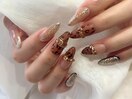 レオパードアクセサリーネイル