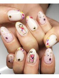 押し花デザイン☆