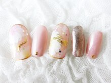 ネイリシャス(NAILICIOUS)/ミルキーピンクネイル♪