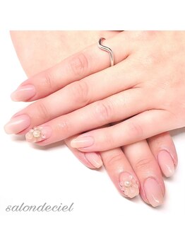 サロンドシエル(salon de ciel)/ぷっくりお花ネイル