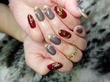 シュガーネイル(sugar nail)/クリスマスカラーネイル