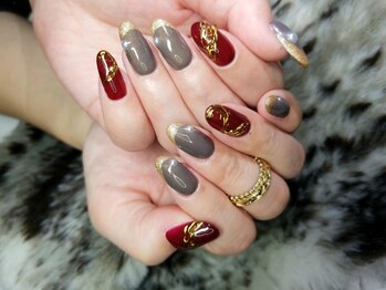 シュガーネイル(sugar nail)/クリスマスカラーネイル