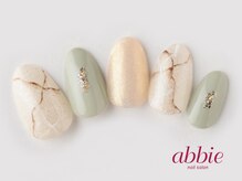 ネイルサロン アビー 宮益坂店(abbie)/オーロラオトナ大理石　￥11638