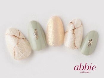 ネイルサロン アビー 宮益坂店(abbie)/オーロラオトナ大理石 ¥11638