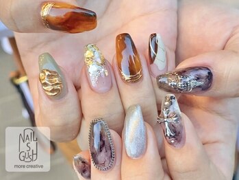 ネイルズガッシュ 川崎店(NAILsGUSH)/ニュアンス/ミラー/秋ネイル