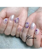キラリ(Kirari)/押し花×ミラーネイル
