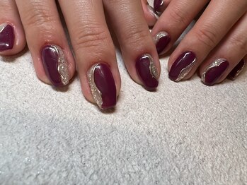 フランチェス(Frances)/ワインレッド × 硝子アート