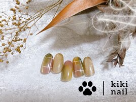 9.10月定額B /チェックネイル