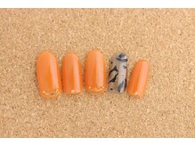 ネイルサロン ブランロール 白金店(Nail Salon Blanl'or)/クリアオレンジ×レオパード