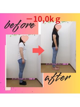スーパースリムダイエット 相模大野/3ヵ月－10,0ｋｇ減ダイエット♪