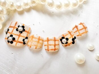 プティリボン 武蔵小金井店(PetitRibbon)/Foot Trend チェックフラワー