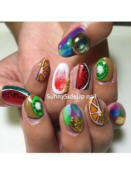 サニーサイドアップ ネイル(Sunny SideUp nail)/MERY 掲載デザインnail