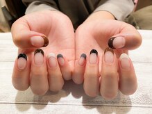 ネイルアルケー(Nail ARCHE)/くすみカラーフレンチ