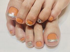 春夏秋冬☆フットガラスフレンチ