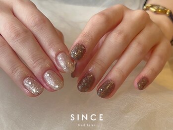 シンス(Since)/【パラジェル】キラキラネイル