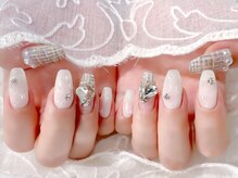 ラルネイル 大宮(Lull. nail)/#ツイード #冬ネイル #Xmas