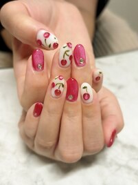 さくらんぼネイル