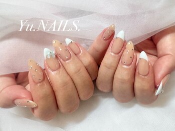 パステルブルードットフレンチ